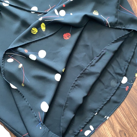 Babaton Printed Black Dress - size M - Picture 4 of 8